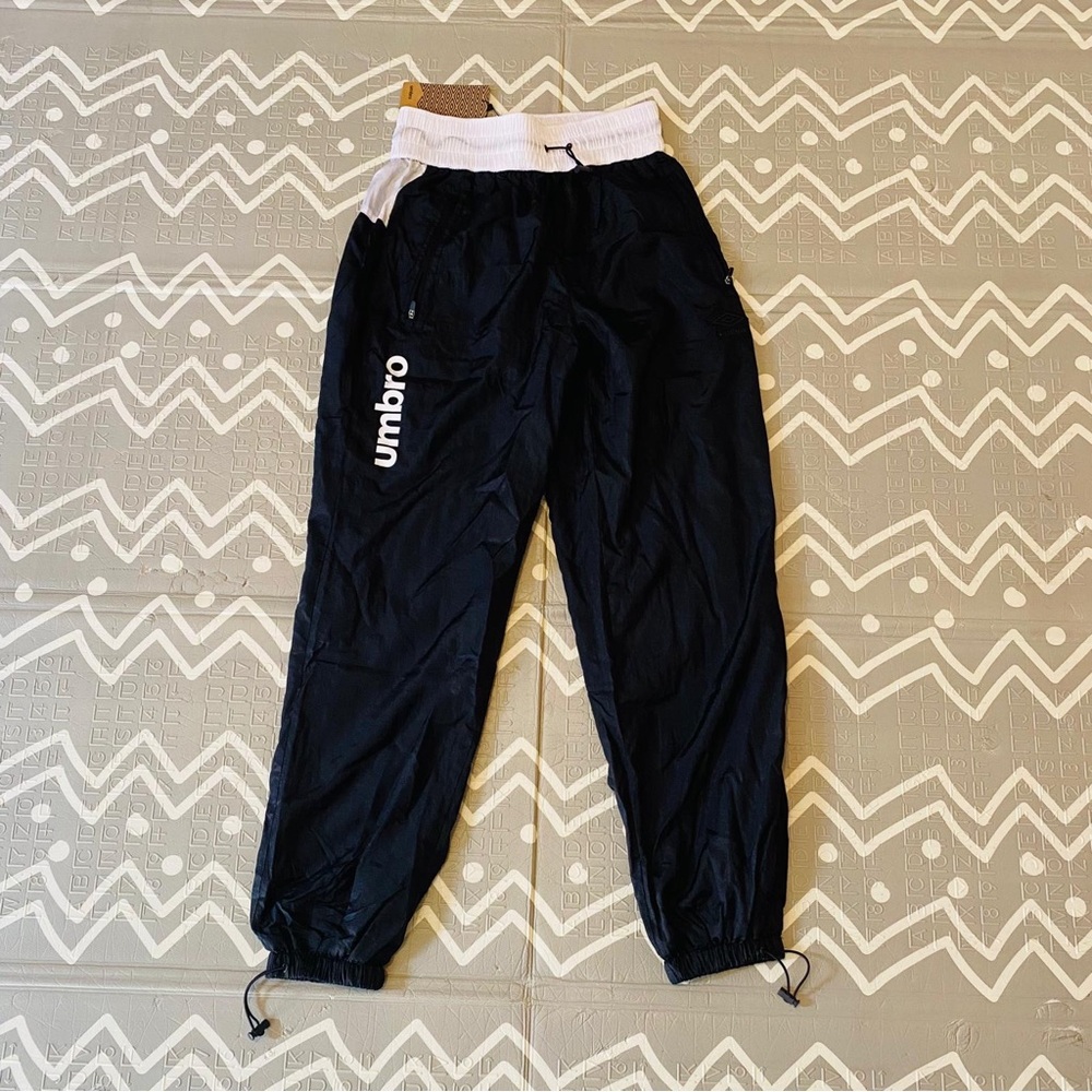 Umbro Kids Navy Joggers with White Accents